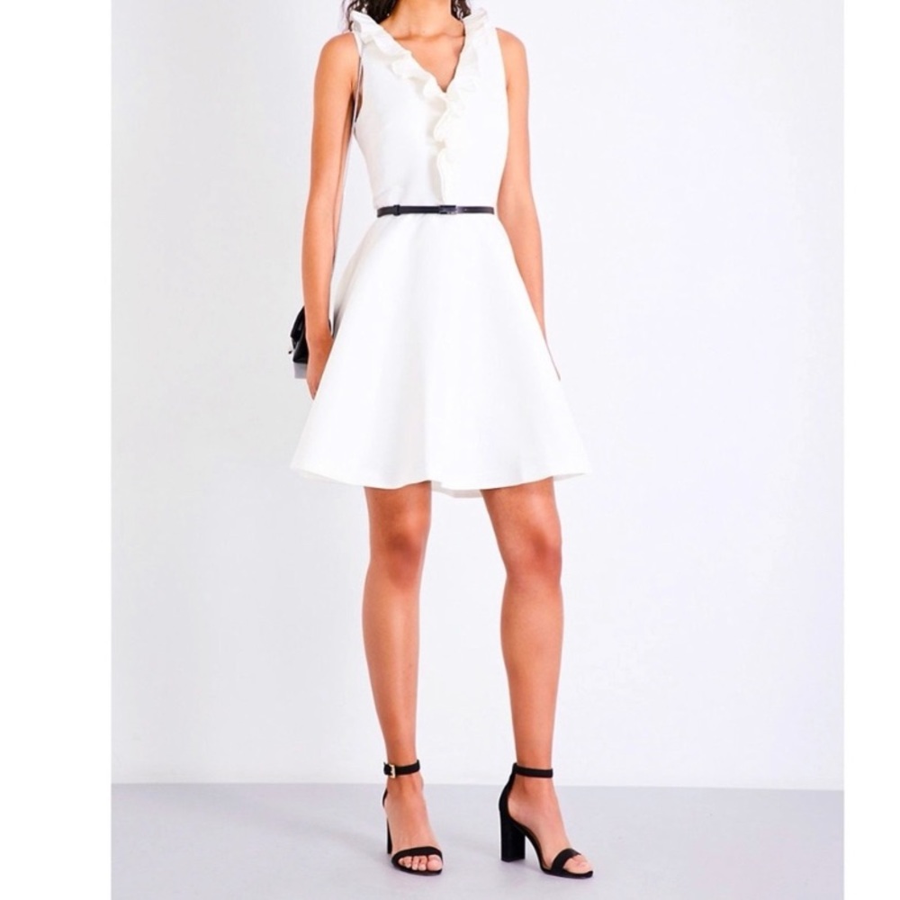 Ted Baker Qwinn ruffled twill dress